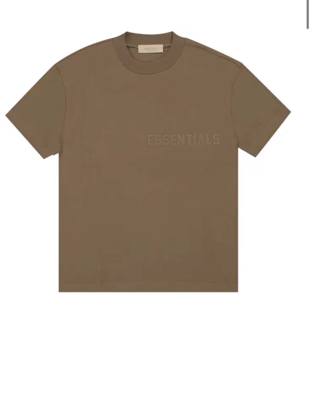 Fear of God Essentials Short-Sleeve Tee 'Wood' woman’s small